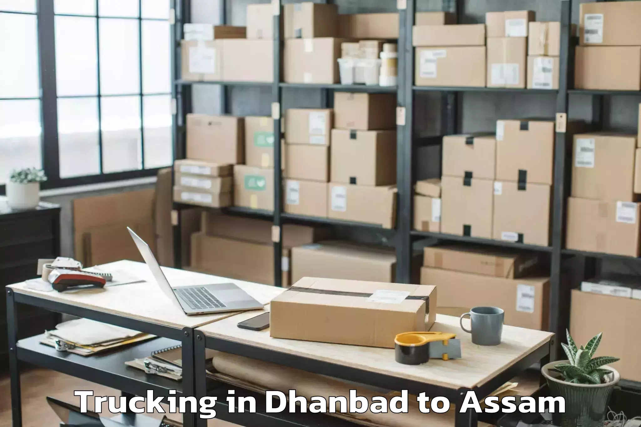 Hassle-Free Dhanbad to Umrangso Trucking